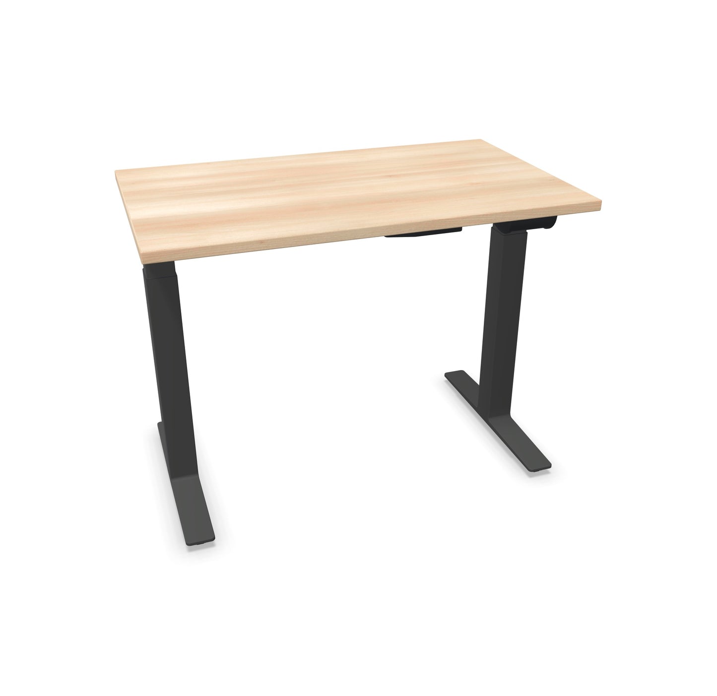 TALO.YOU Sitz-Steh-Schreibtisch mit Gaslift 1000x600mm Tischplatte Akaziendekor - Gestell Anthrazit - 6039078