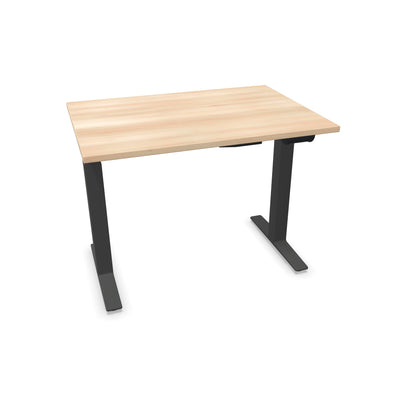 TALO.YOU Sitz-Steh-Schreibtisch mit Gaslift 1000x700mm Tischplatte Akaziendekor - Gestell Anthrazit - 6039102