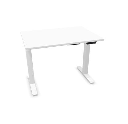 TALO.YOU Sitz-Steh-Schreibtisch mit Gaslift 1000x700mm Tischplatte Weiss - Gestell Weiss - 6039105