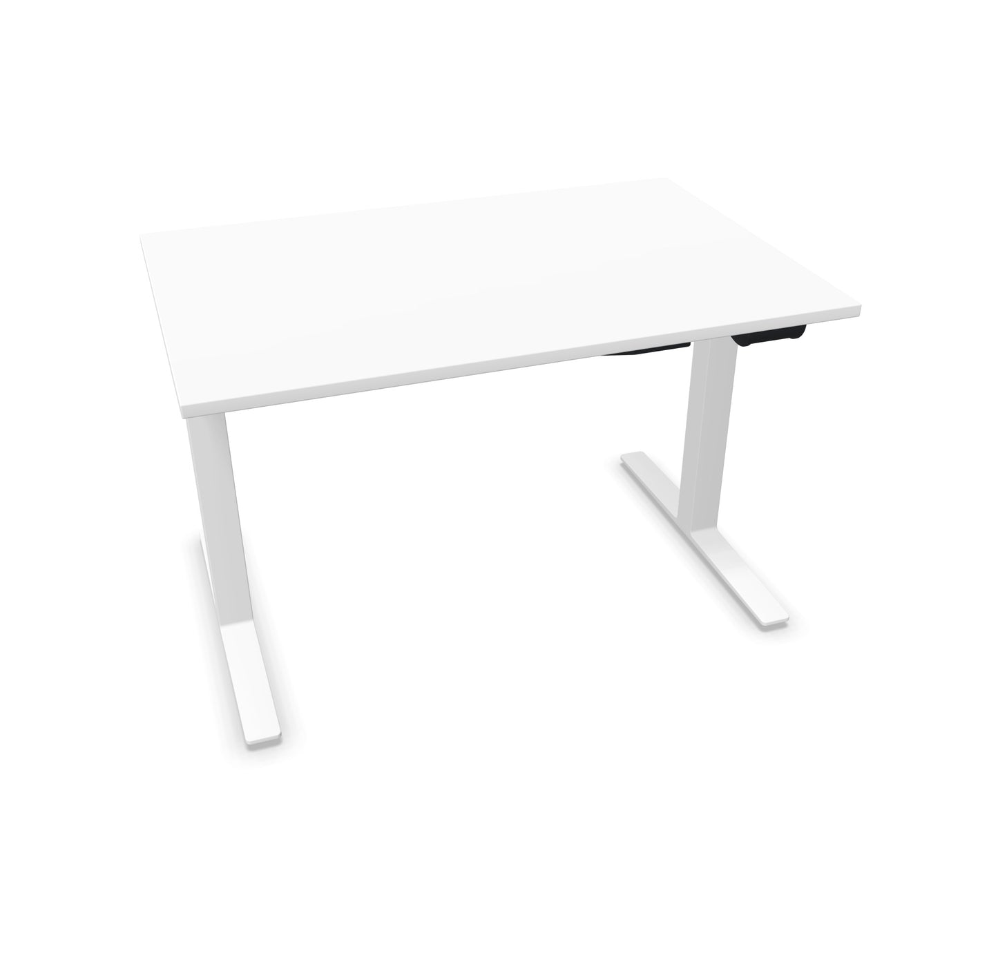 TALO.YOU Sitz-Steh-Schreibtisch mit Gaslift 1200x800mm Tischplatte Weiss - Gestell Weiss - 6039226