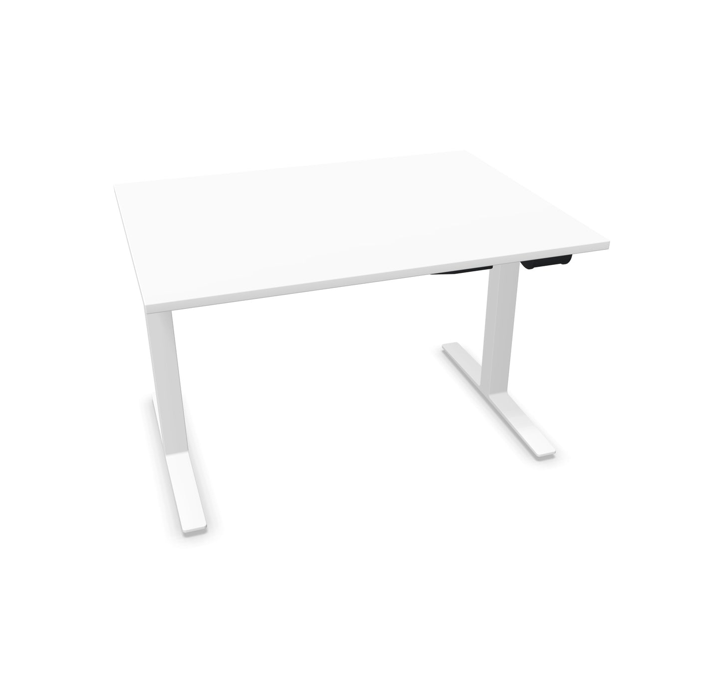 TALO.YOU Sitz-Steh-Schreibtisch mit Gaslift 1200x900mm Tischplatte Weiss - Gestell Weiss - 6039250