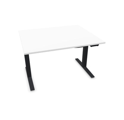 TALO.YOU Sitz-Steh-Schreibtisch mit Gaslift 1200x1000mm Tischplatte Weiss - Gestell Schwarz - 6039256