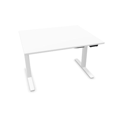 TALO.YOU Sitz-Steh-Schreibtisch mit Gaslift 1200x1000mm Tischplatte Weiss - Gestell Weiss - 6039274