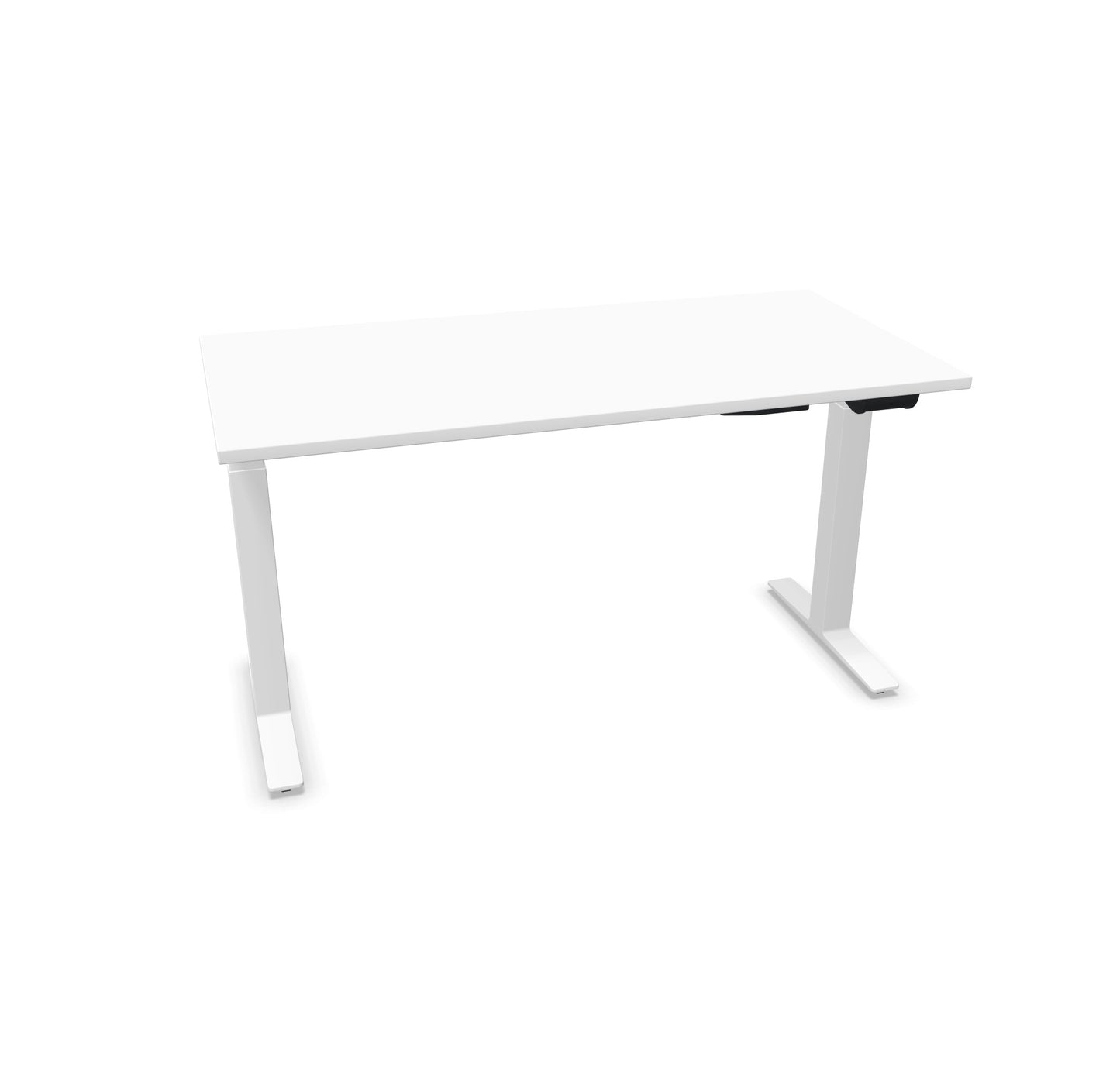 TALO.YOU Sitz-Steh-Schreibtisch mit Gaslift 1400x700mm Tischplatte Weiss - Gestell Weiss - 6039322