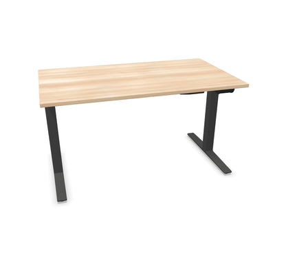 TALO.YOU Sitz-Steh-Schreibtisch mit Gaslift 1400x800mm Tischplatte Akaziendekor - Gestell Anthrazit - 6039343