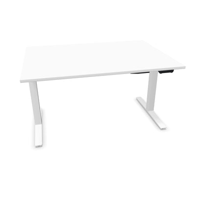 TALO.YOU Sitz-Steh-Schreibtisch mit Gaslift 1400x1000mm Tischplatte Weiss - Gestell Weiss - 6039394