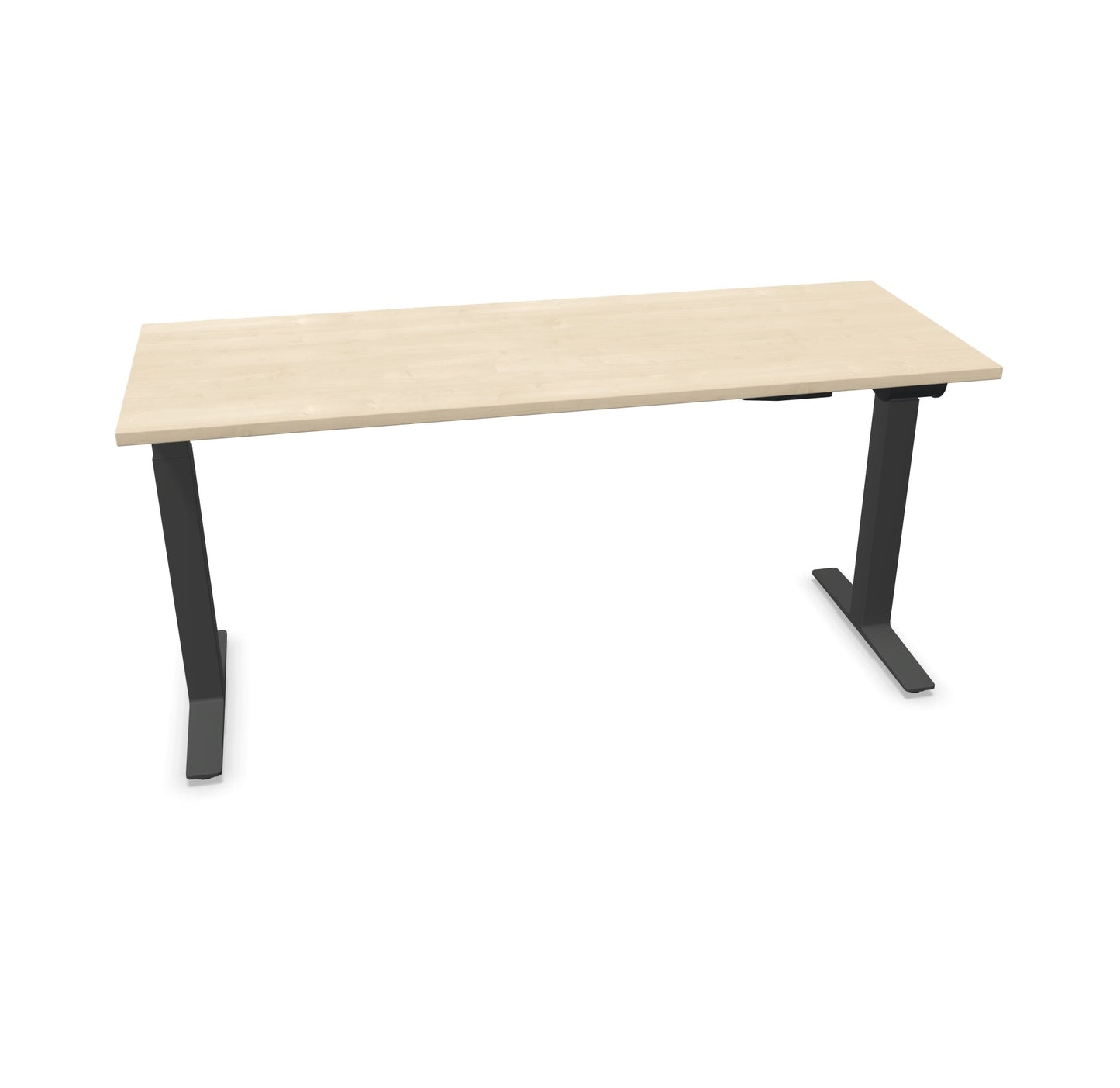 TALO.YOU Sitz-Steh-Schreibtisch mit Gaslift 1600x600mm Tischplatte Ahorndekor - Gestell Anthrazit - 6039414