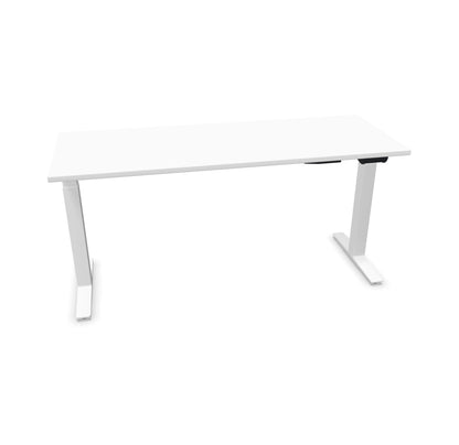 TALO.YOU Sitz-Steh-Schreibtisch mit Gaslift 1600x600mm Tischplatte Weiss - Gestell Weiss - 6039418
