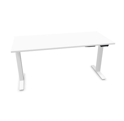 TALO.YOU Sitz-Steh-Schreibtisch mit Gaslift 1600x700mm Tischplatte Weiss - Gestell Weiss - 6039442