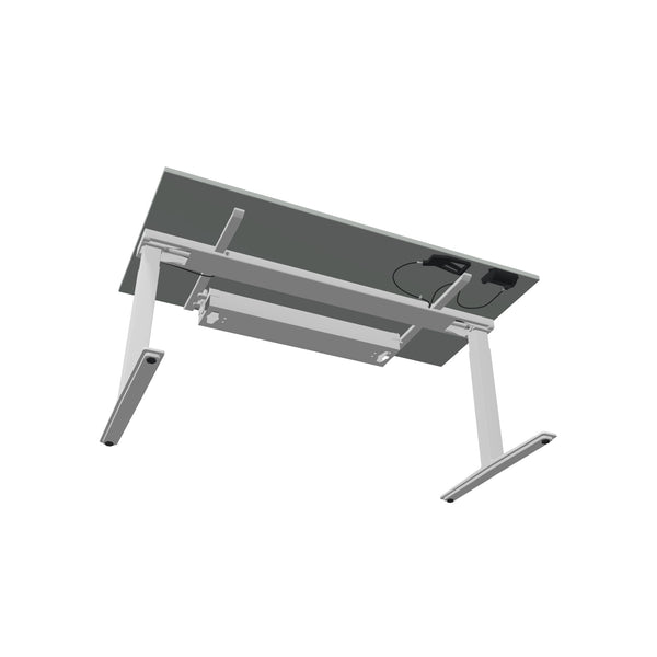 König + Neurath TALO.YOU Gasfeder-Lifttisch Office mit Gestell Weiss