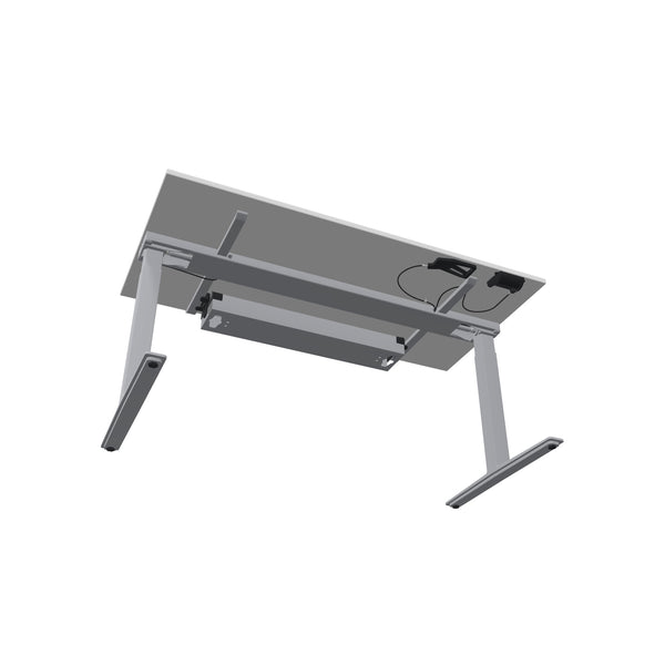 König + Neurath TALO.YOU Gasfeder-Lifttisch Office mit Gestell Silbergrau