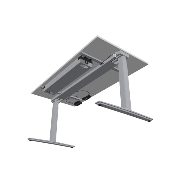 König + Neurath TALO.YOU Gasfeder-Lifttisch Office mit Gestell Silbergrau