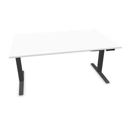 TALO.YOU Sitz-Steh-Schreibtisch mit Gaslift 1600x1000mm Tischplatte Weiss - Gestell Anthrazit - 6039509
