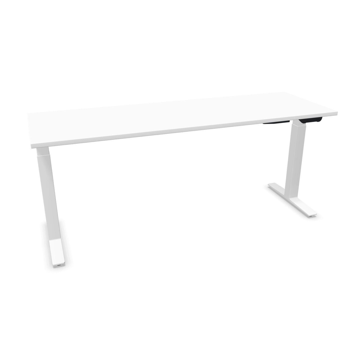 TALO.YOU Sitz-Steh-Schreibtisch mit Gaslift 1800x600mm Tischplatte Weiss - Gestell Weiss - 6039539