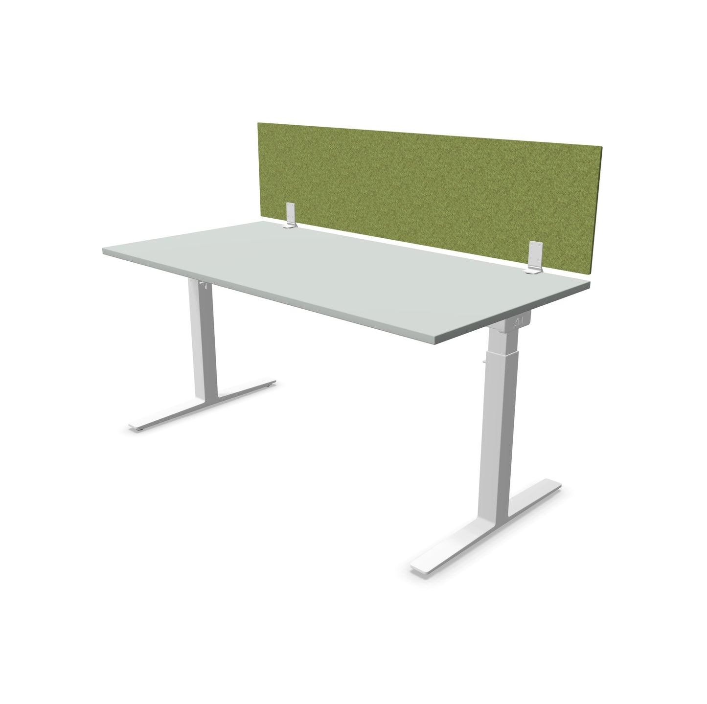 König + Neurath Inside.10 Tischtrennwand in grün an einem TALO.YOU Schreibtisch - 6039762