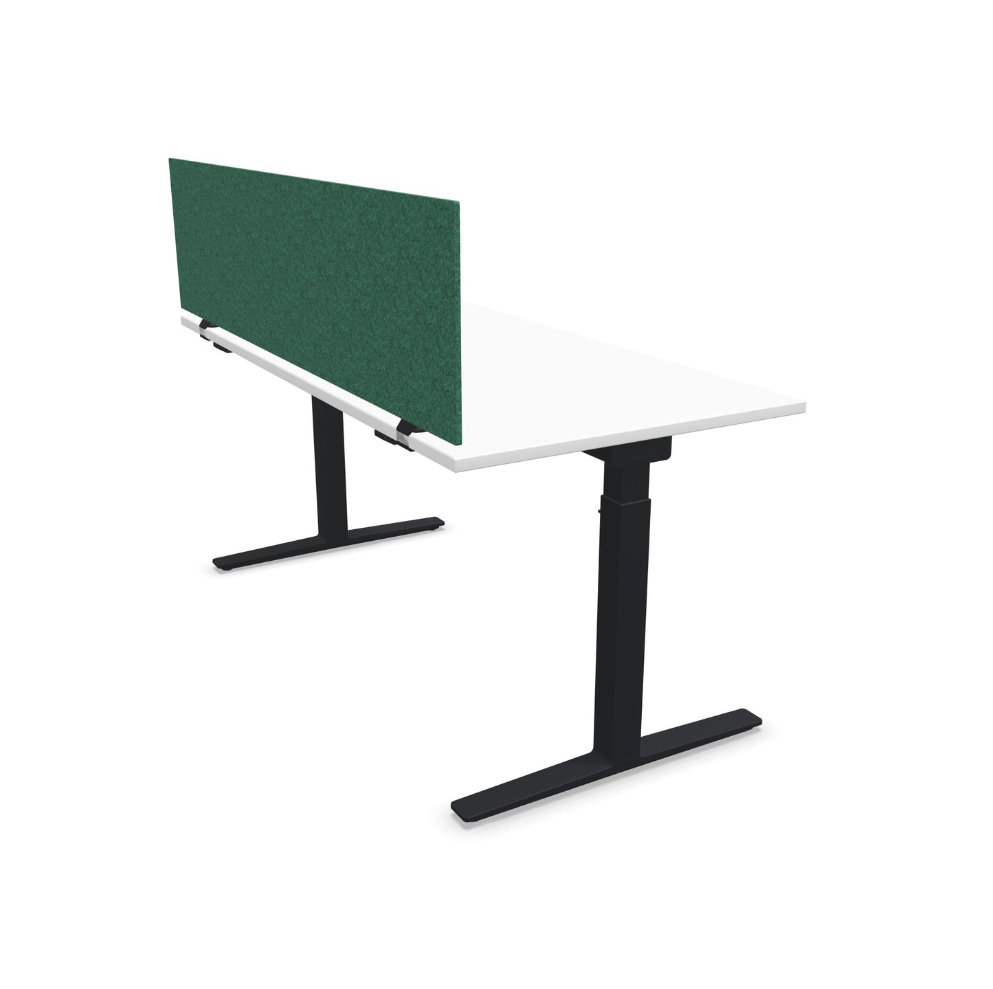 König + Neurath Inside.10 Tischtrennwand in türkis an einem TALO.YOU Schreibtisch - 6039762