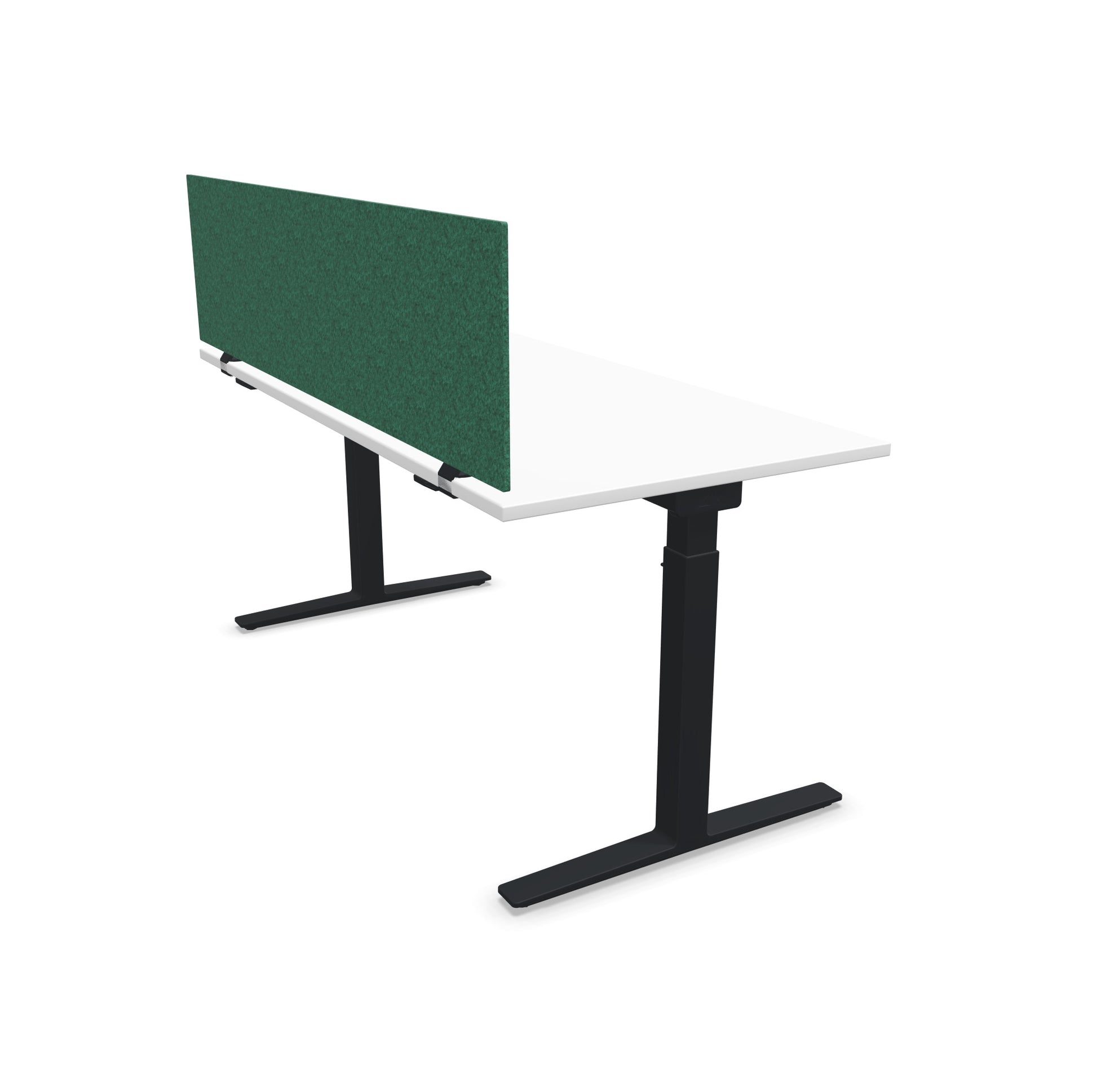 König + Neurath Inside.10 Tischtrennwand in türkis an einem TALO.YOU Schreibtisch - 6039762