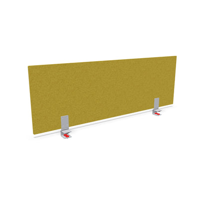 König + Neurath Inside.10 Tischtrennwand 1200mm gelb mit Klemmadapter silbergrau - 6039767