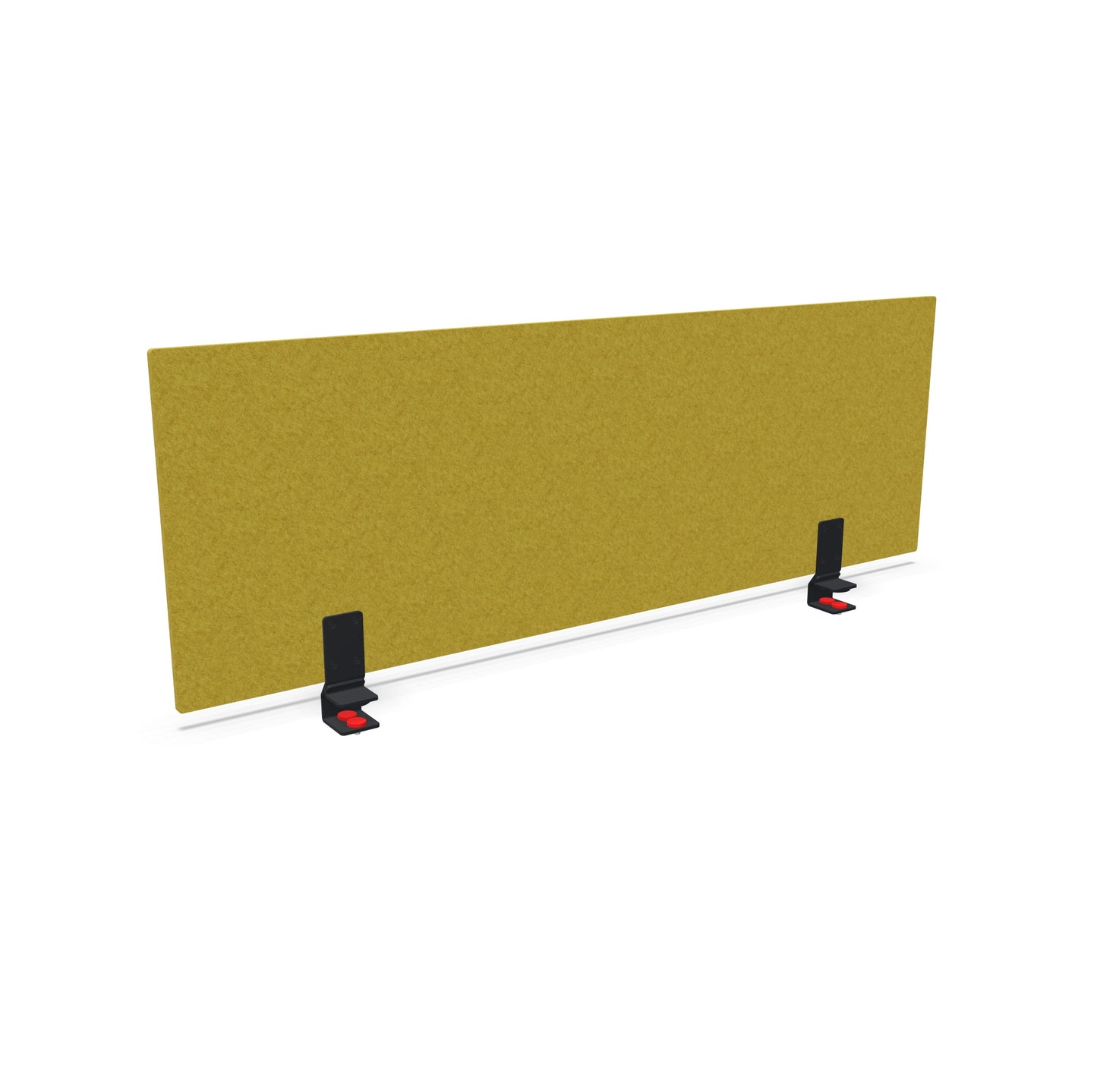 König + Neurath Inside.10 Tischtrennwand 1200mm gelb mit Klemmadapter schwarz - 6039773
