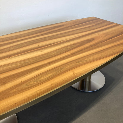 Wilkhahn Exclusiv Sitzungstisch 2500x1150mm mit Metallkante Ansicht Tischplatte - 6039852