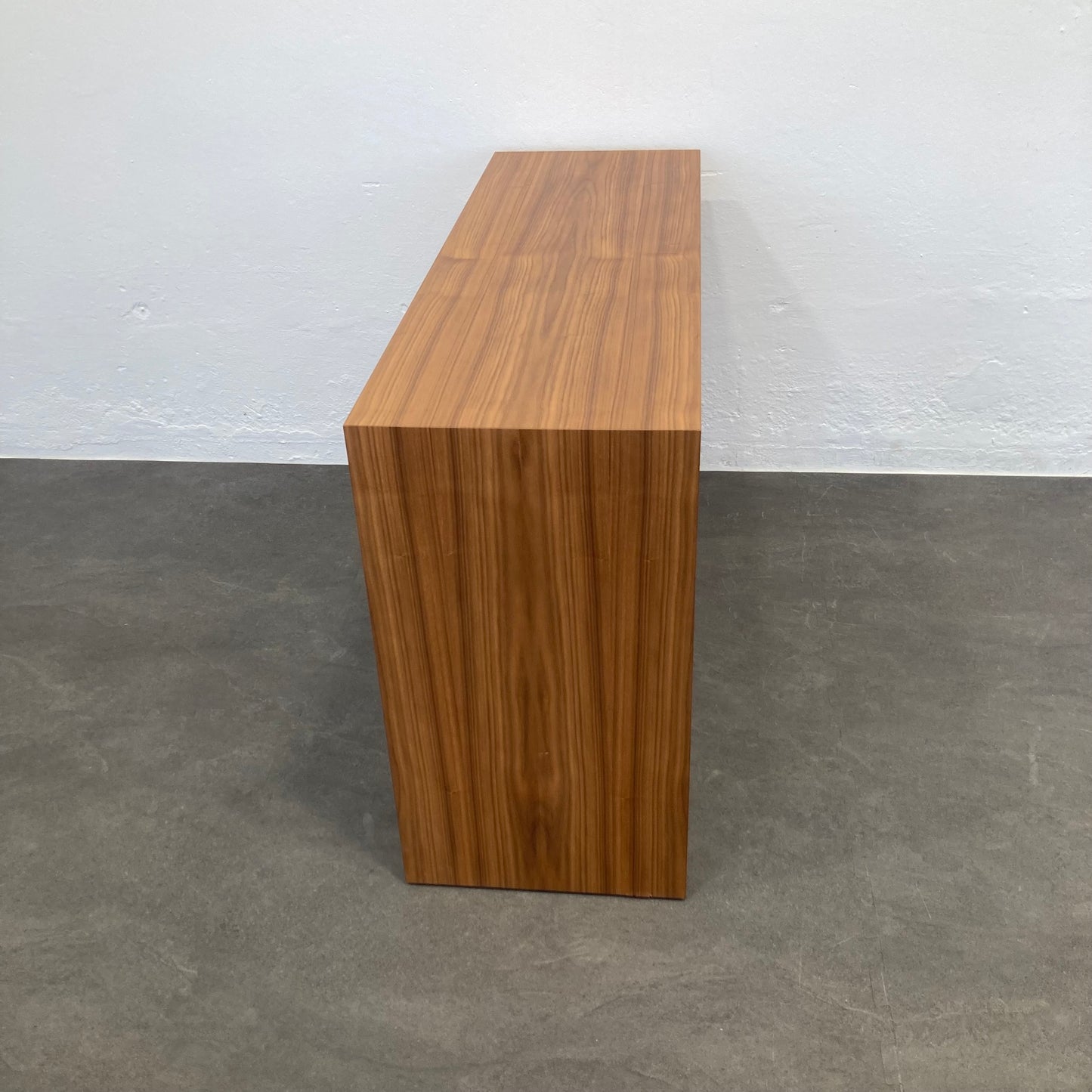 Top Design Exclusiv Sideboard 1200mm breit - Nussbaum mit Abfalleimer