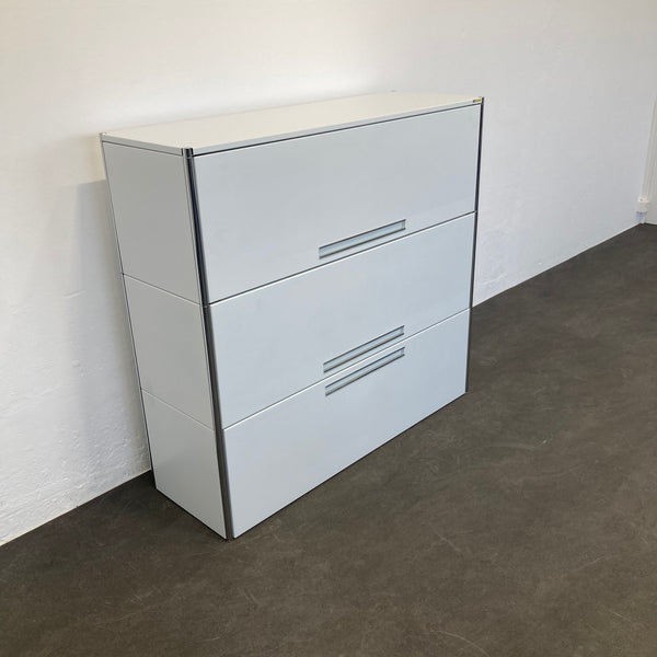 Ergodata step modul 3er-Kombination 1200mm - Weiss - ohne Schloss