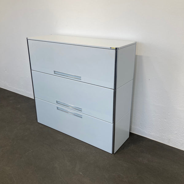 Ergodata step modul 3er-Kombination 1200mm - Weiss - ohne Schloss