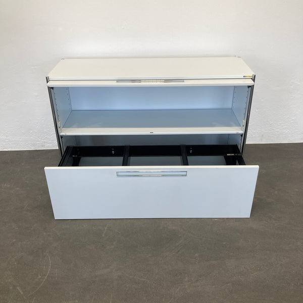 Ergodata step modul 2er-Kombination 1200mm - Weiss - ohne Schloss