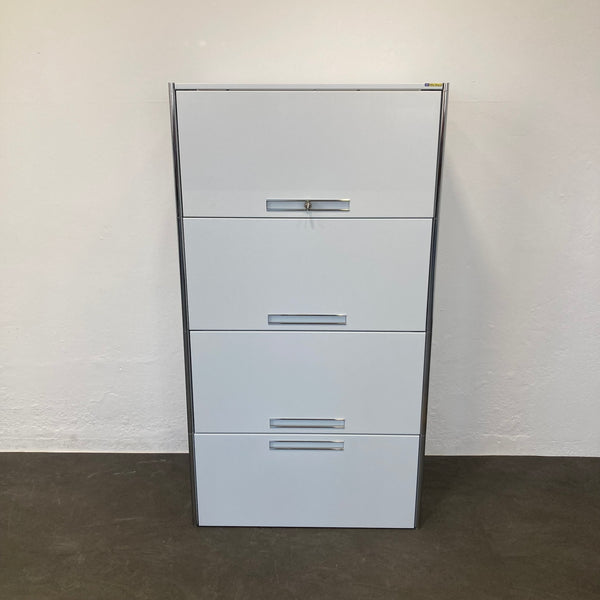 Ergodata step modul 4er-Kombination 800mm - Weiss - mit Schlüssel