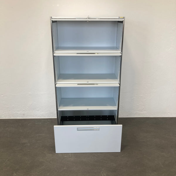 Ergodata step modul 4er-Kombination 800mm - Weiss - mit Schlüssel