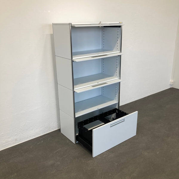 Ergodata step modul 4er-Kombination 800mm - Weiss - mit Schlüssel