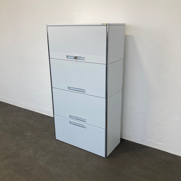 Ergodata step modul 4er-Kombination 800mm - Weiss - mit Schlüssel