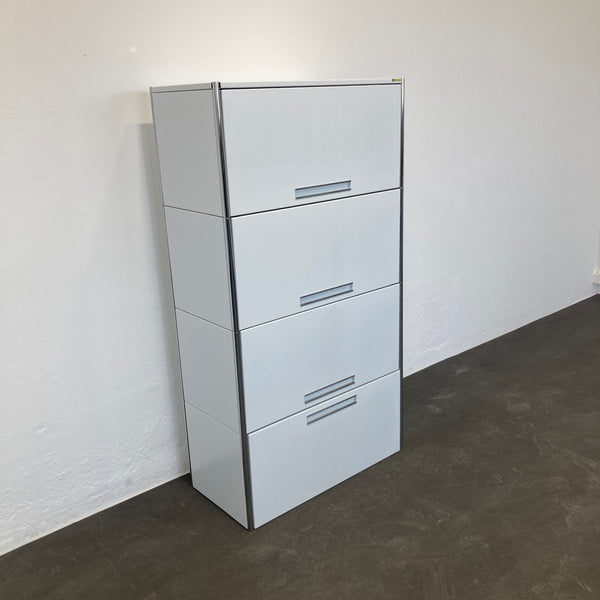 Ergodata step modul 4er-Kombination 800mm - Weiss - ohne Schloss