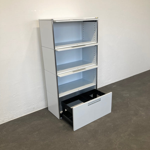 Ergodata step modul 4er-Kombination 800mm - Weiss - ohne Schloss
