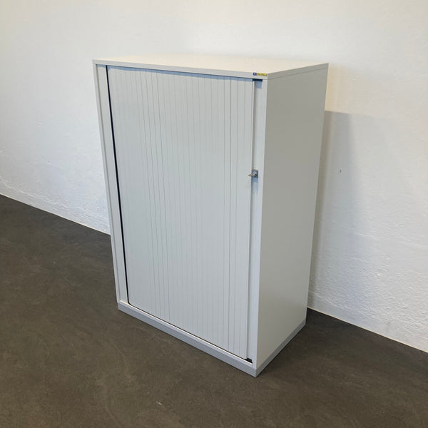 Steelcase Share It Lateralschrank Lichtgrau Hell-Silbergrau mit 2 HR-Auszügen mit Schlüssel