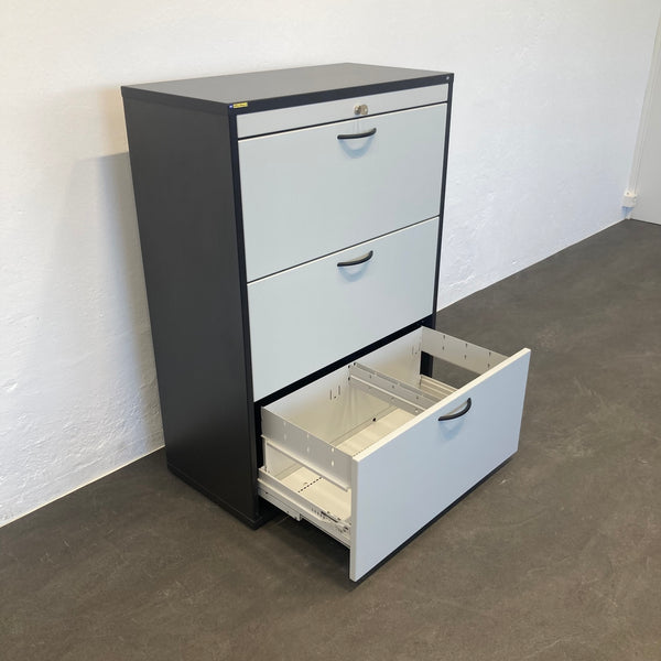 Elan Euroffice Hängeregisterschrank 3 Auszüge 400mm tief - mit Schlüssel