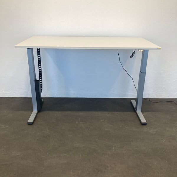 Steelcase Solo Sitz-Steh Schreibtisch 1600x800mm - Lichtgrau Hell