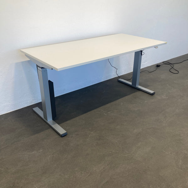 Steelcase Solo Sitz-Steh Schreibtisch 1600x800mm - Lichtgrau Hell