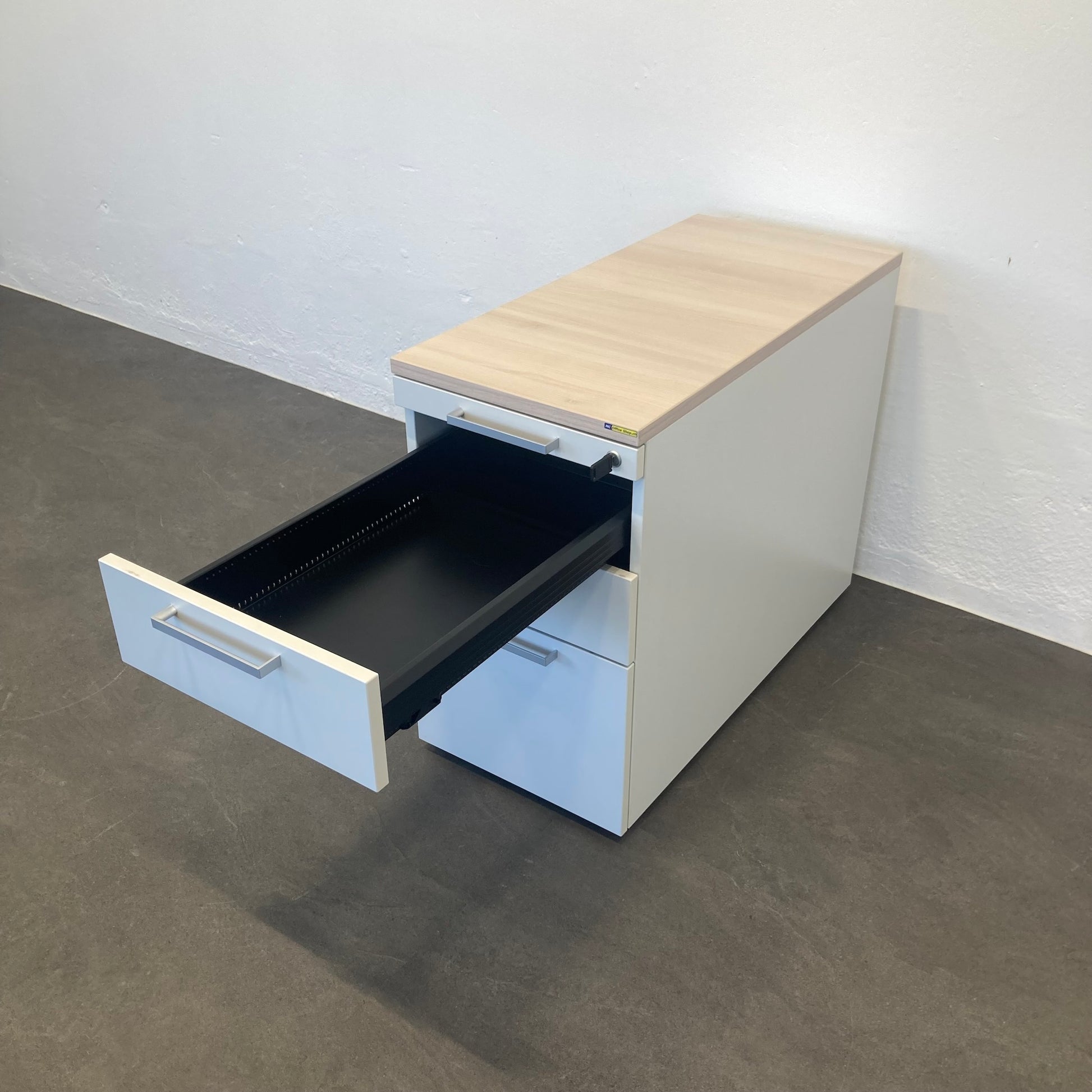 Steelcase Implicit Beistell-Korpus 900mm mit oberer Schublade offen - 6039934