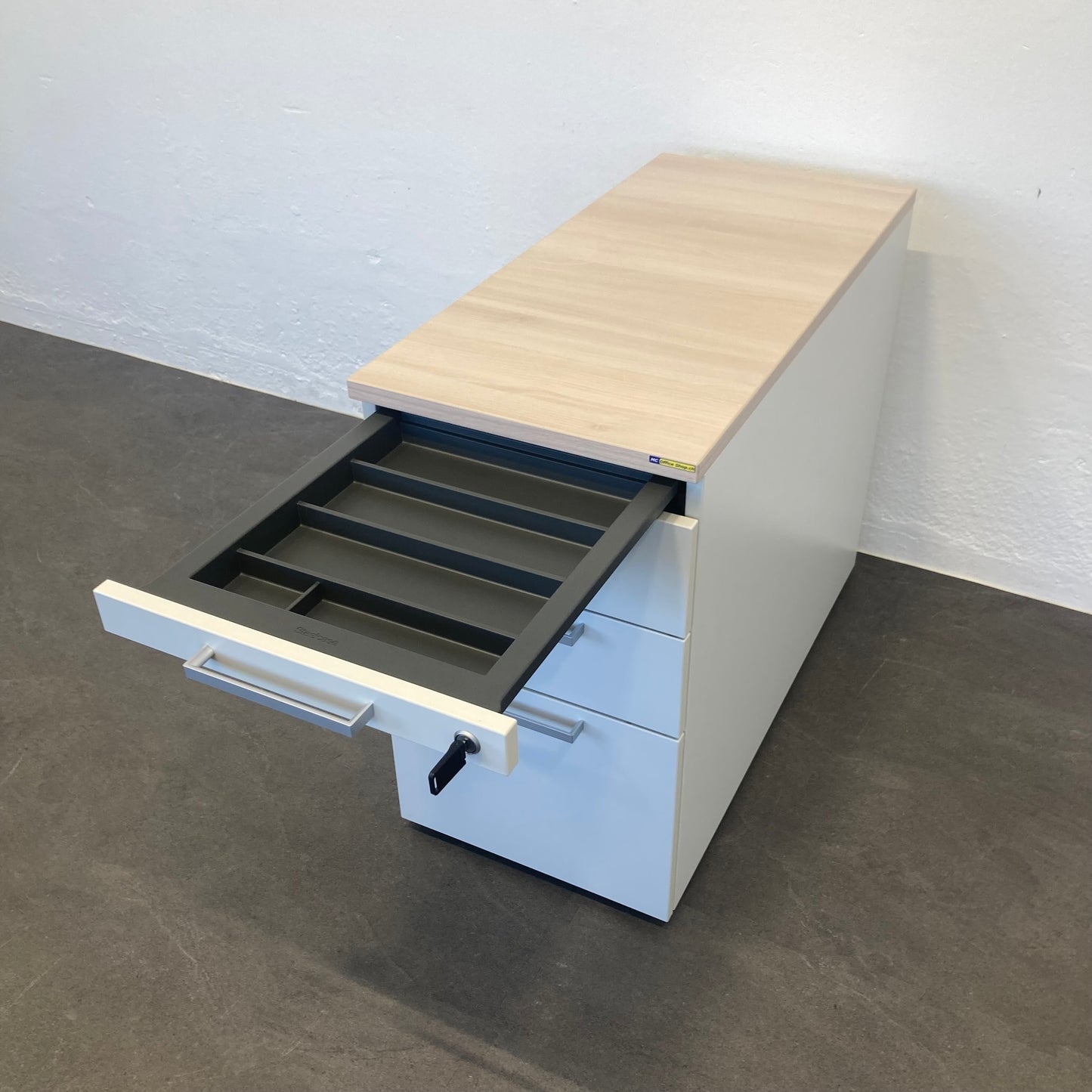 Steelcase Implicit Beistell-Korpus 900mm mit Materialschale offen - 6039934
