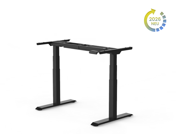 Flexispot E7B Sitz-Stehtisch-Gestell in Schwarz