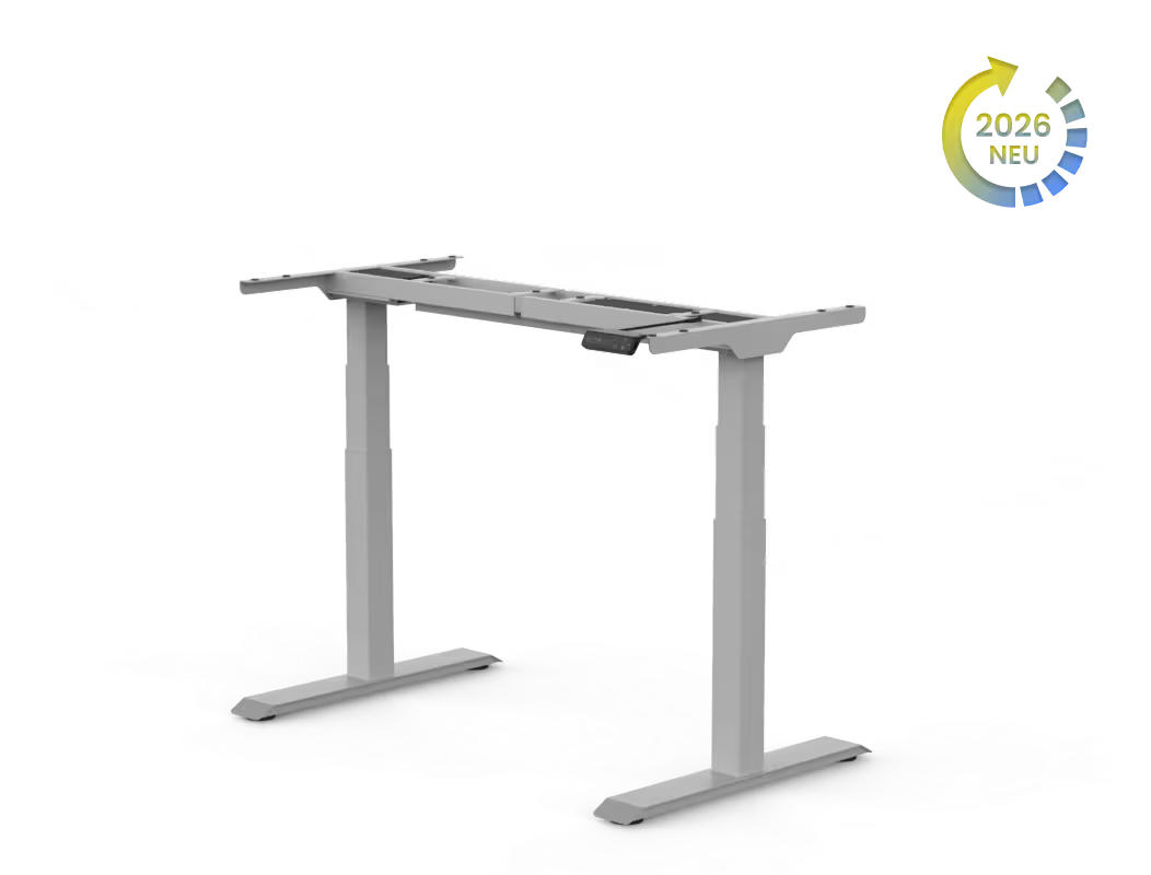 Flexispot E7W Sitz-Steh-Schreibtischgestell in Silbergrau - 6039967
