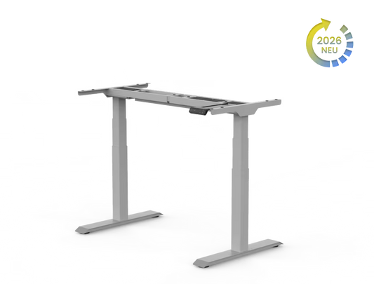 Flexispot E7W Sitz-Steh-Schreibtischgestell in Silbergrau - 6039967