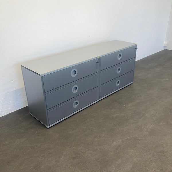Denz D3 Schubladen-Sideboard Anthrazit - 1600mm - mit Schlüssel