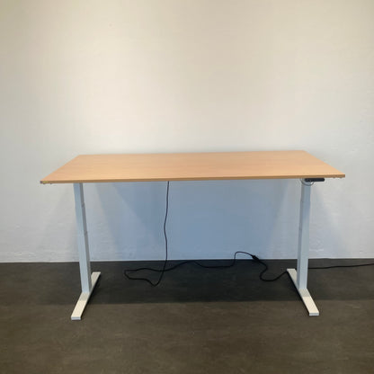 MC Office Shop MC Stand V2 Sitz-Steh Schreibtisch mit Tischplatte Buchendekor - 6039884