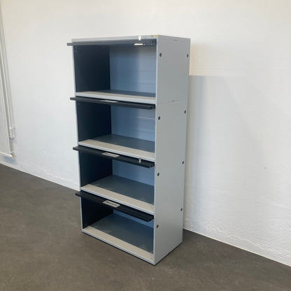 Lista Office LO Qub Modul-Kombination Ansicht mit Klappen offen von rechts - 6039991