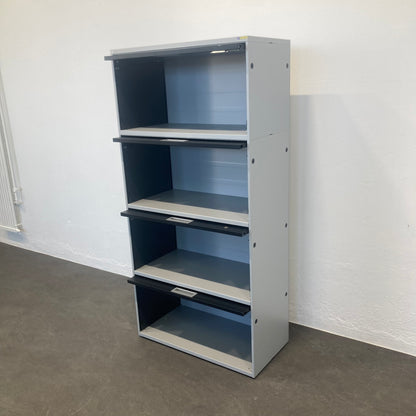 Lista Office LO Qub Modul-Kombination Ansicht mit Klappen offen von rechts - 6039992