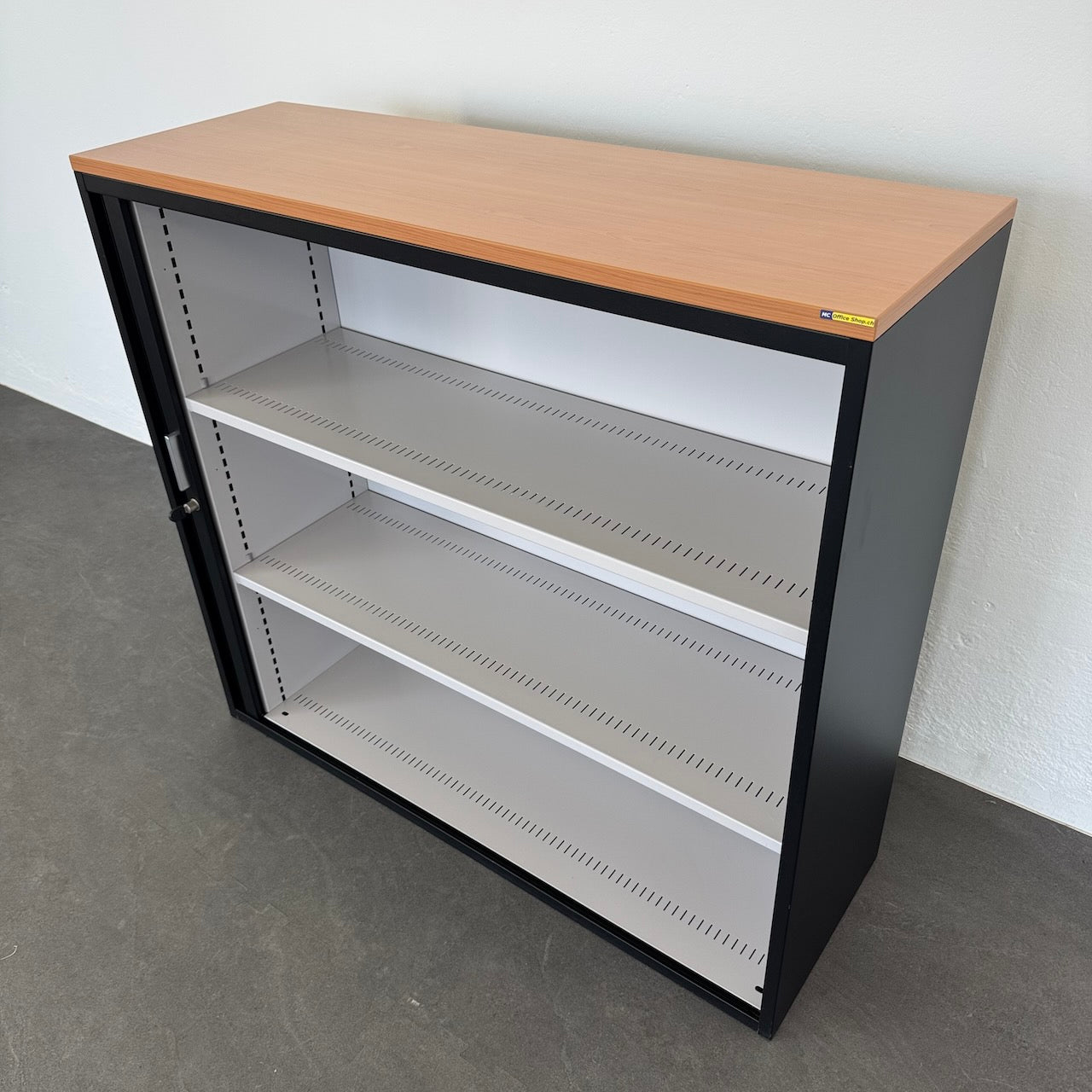 Lista Office Storage Lateralschrank mit Holzdeckblatt - 6040029