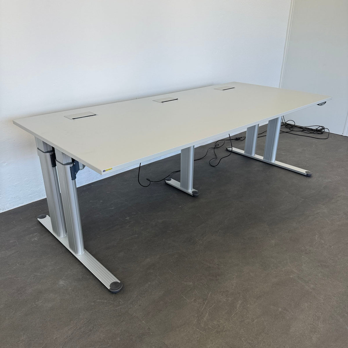 Haworth TC4000 Sitz-Steh-Schreibtisch Gestell Silbergrau - 604032