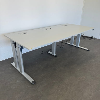 Haworth TC4000 Sitz-Steh-Schreibtisch Gestell Silbergrau - 604032